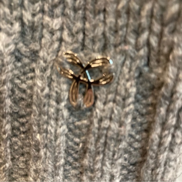 ARITZIA TNA Sz M 100% Lambswool Turned Collar Classic Pockets Sweater - Picture 5 of 9